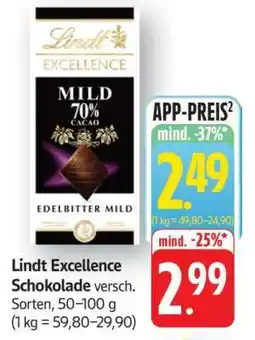 Edeka LINDT Excellence Schokolade Angebot
