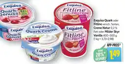 Edeka Exquisa Quark oder Fitline Angebot