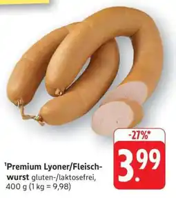 Edeka Premium Lyoner/Fleischwurst Angebot