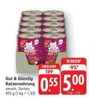 Edeka Gut&Günstig Katzennahrung Angebot