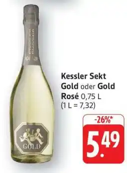 Edeka Kessler Sekt Gold oder Gold Rosé Angebot