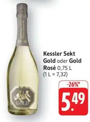 Edeka Kessler Sekt Gold oder Gold Rosé Angebot