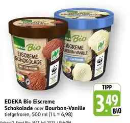 Edeka EDEKA Bio Eiscreme Schokolade oder Bourbon-Vanille Angebot