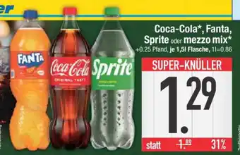 Edeka Coca-Cola, Fanta, Sprite oder Mezzo Mix Angebot