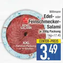 Edeka Wiltmann Edel- oder Feinschmecker-Salami Angebot