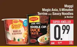 Edeka Maggi Magic Asia, 5 Minuten Terrine oder Saucy Noodles Angebot