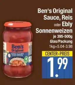 Edeka Ben's Original Sauce, Reis oder Ebly Sonnenweizen Angebot