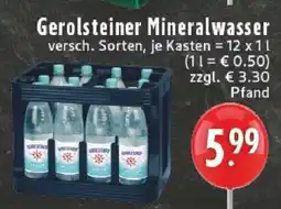 Edeka Gerolsteiner Mineralwasser Angebot