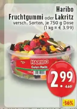 Edeka Haribo Fruchtgummi oder Lakritz Angebot