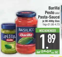 Edeka Barilla Pesto oder Pasta-Sauce Angebot