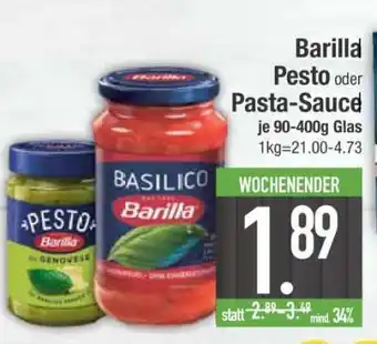 Edeka Barilla Pesto oder Pasta-Sauce Angebot