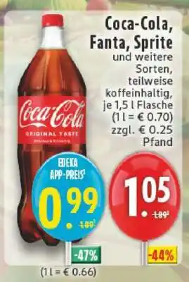 Edeka Coca­Cola/ Fanta/ Sprite Angebot
