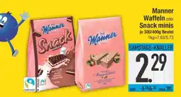 Edeka Manner Waffeln oder Snack minis Angebot