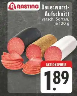 Edeka Rasting Dauerwurst-Aufschnitt Angebot