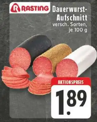 Edeka Rasting Dauerwurst-Aufschnitt Angebot