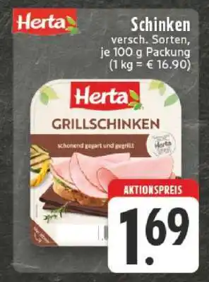 Edeka Herta Grillschinken Angebot