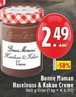 Edeka Bonne Maman Haselnuss- Kakao-Creme Angebot