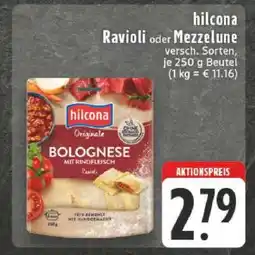 Edeka hilcona Ravioli oder Mezzelune Angebot