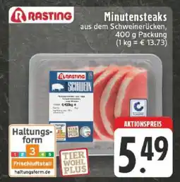 Edeka Rasting Minutensteaks Angebot