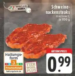 Edeka Schweine- nackensteaks Angebot