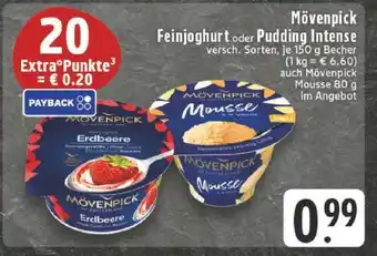 Edeka Mövenpick Feinjoghurt oder Pudding intense Angebot