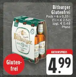 Edeka BITBURGER Glutenfrei Angebot