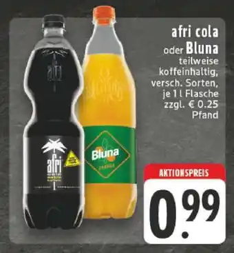 Edeka Afri Cola oder Bluna Angebot