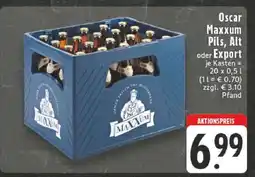 Edeka Oscar Maxxum Pils, Alt oder Export Angebot