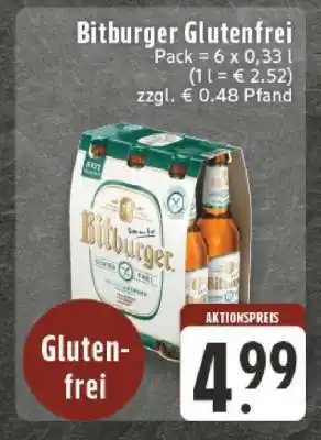 Edeka BITBURGER Glutenfrei Angebot