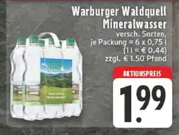 Edeka Warburger Waldquell Mineralwasser Angebot