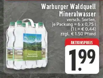 Edeka Warburger Waldquell Mineralwasser Angebot