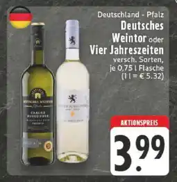 Edeka Deutsches Weintor oder Vier Jahreszeiten Angebot