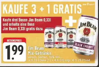 Edeka Jim Beam Mix-Getränke Angebot