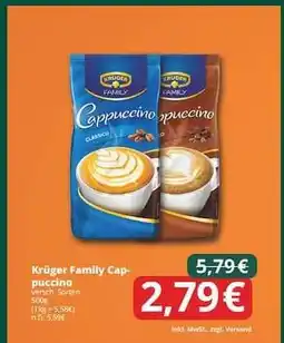 Famila Nord Ost KRÜGER Family-Cappuccino Angebot