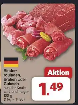 Famila Nord Ost Rinderrouladen, Braten oder Gulasch Angebot