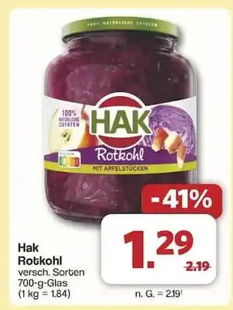 Famila Nord Ost HAK Rotkohl Angebot