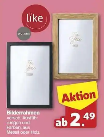 Famila Nord Ost Bilderrahmen Angebot