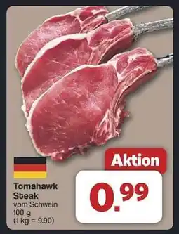 Famila Nord Ost Tomahawk Steak vom Schwein Angebot