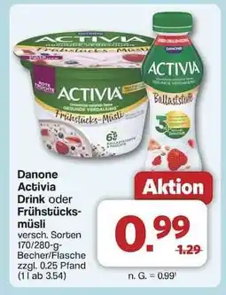 Famila Nord Ost Danone Activia Drink oder Frühstücks-müsli Angebot