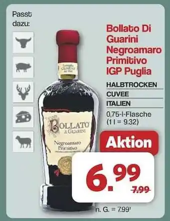 Famila Nord Ost Bollato Di Guarini Negroamaro Primitivo IGP Puglia Angebot