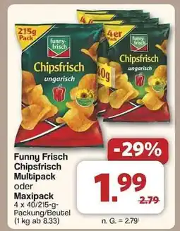 Famila Nord Ost Funny Frisch Chipsfrisch Multipack oder Maxipack Angebot