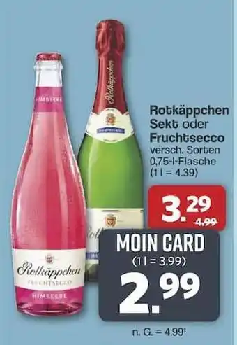 Famila Nord Ost Rotkäppchen Sekt oder Fruchtsecco Angebot