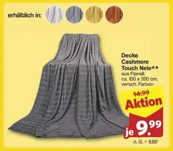 Famila Nord Ost Decke Cashmere Touch Nele Angebot
