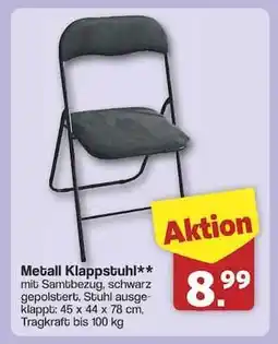 Famila Nord Ost Metall Klappstuhl Angebot