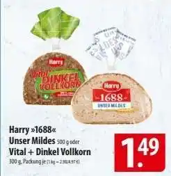Famila Nord Ost Harry 1688 Unser Mildes / Vital + Dinkel Vollkorn Angebot