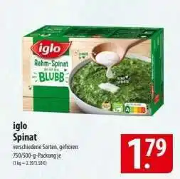 Famila Nord Ost Iglo Spinat Angebot