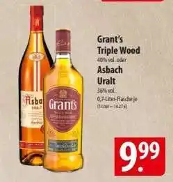 Famila Nord Ost Grant's Triple Wood oder Asbach Uralt Angebot
