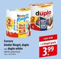 Famila Nord Ost Ferrero kinder Riegel, duplo oder duplo white Angebot