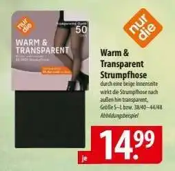 Famila Nord Ost Warm & Transparent Strumpfhose Angebot