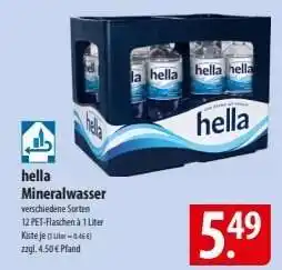 Famila Nord Ost Hella Mineralwasser Angebot